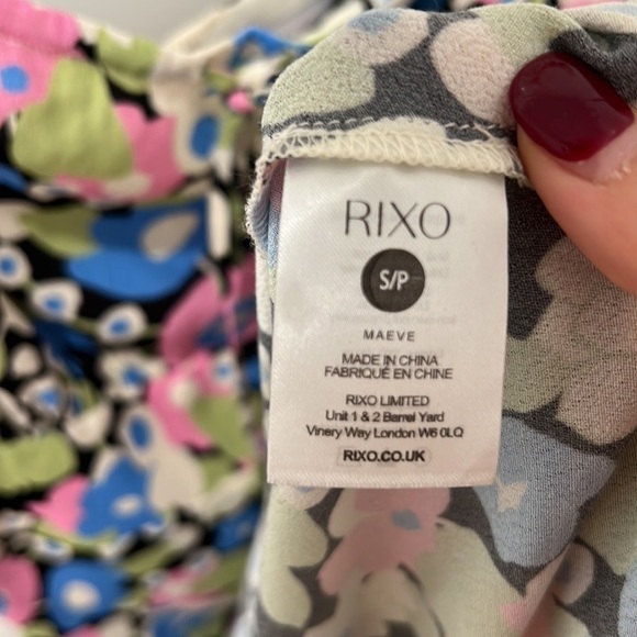 Rixo | NWT Maeve Floral Print Crepe Maxi Dress - Size UK 10/US 6 - Picture 9 of 10